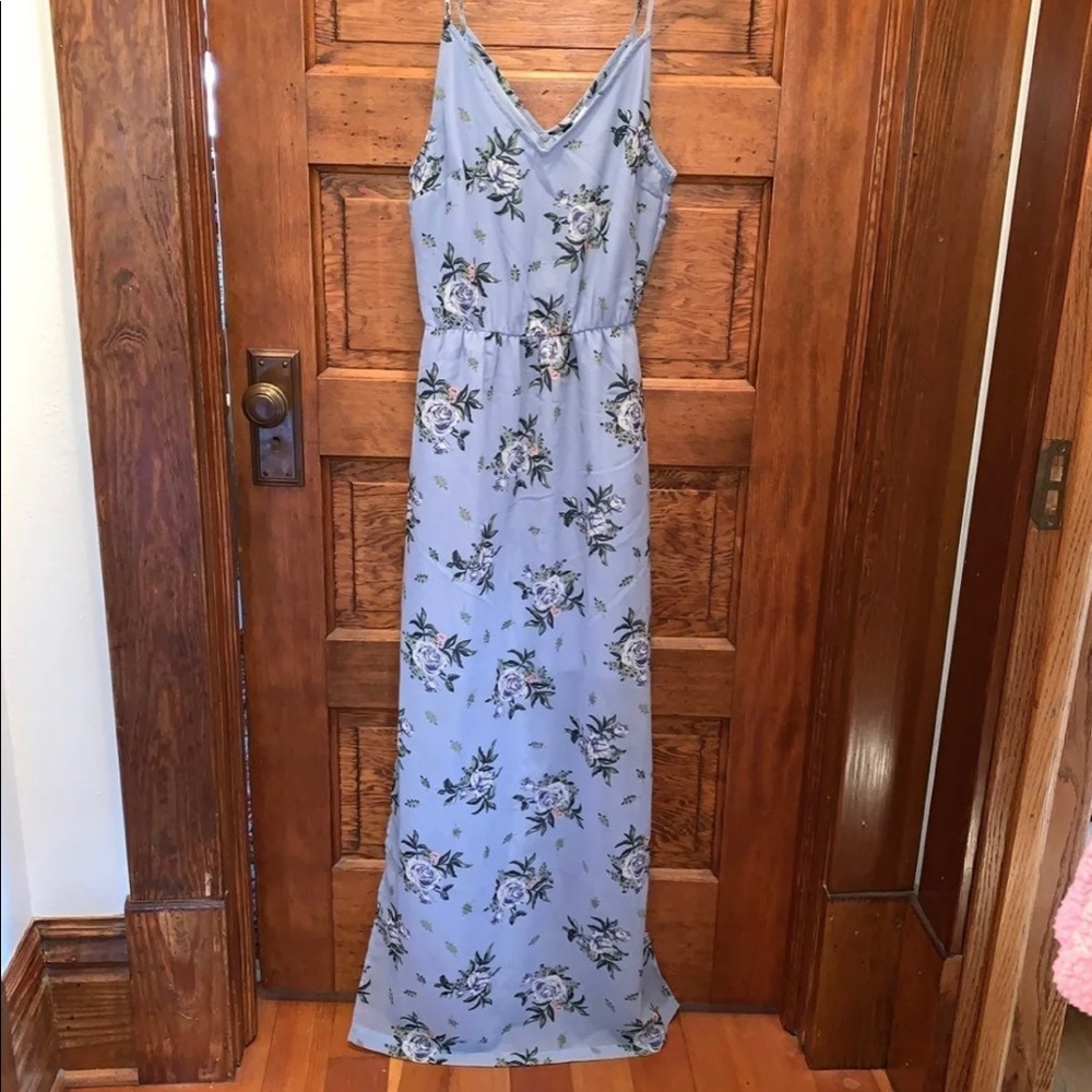 Floral Blue Dress